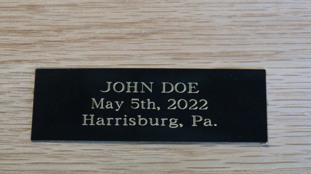 Custom Engraved Nameplate