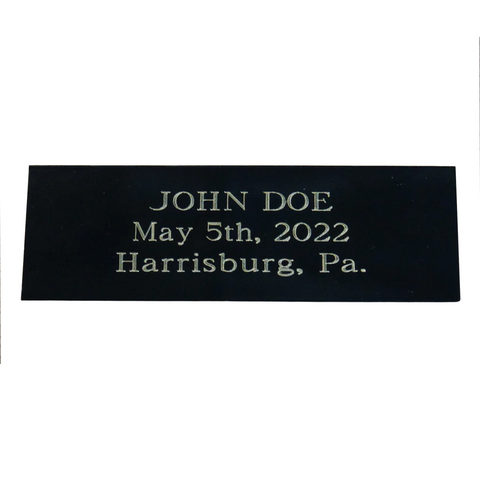 Custom Engraved Nameplate